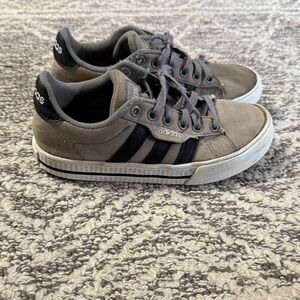 Adidas Kids Taupe and Black Sneakers